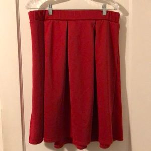 Vintage/Retro Looking Red Pleated Skirt 3x 24